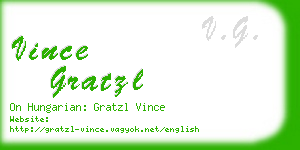 vince gratzl business card